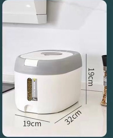 Household Grain Storage Box, Large Capacity Rice Storage Container, Insect Proof Moisture Proof Rice Box Household Grain Storage Box, Large Capacity Rice Storage Container, Insect Proof Moisture Proof Rice Box